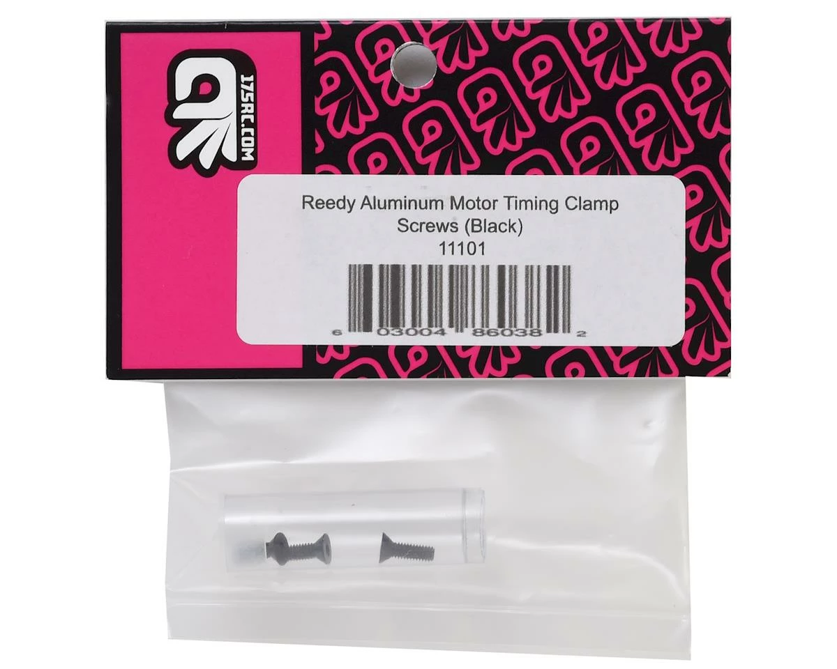 175RC Reedy S-Plus/540-M3 Aluminum Motor Timing Clamp Screws (Black) (3) - Image 2