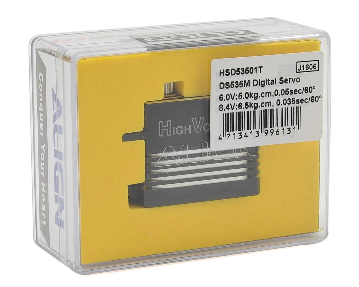 ALIGN DS535M Digital Metal Gear Mini Tail Servo (High Voltage) (Aluminum Case) - Image 3
