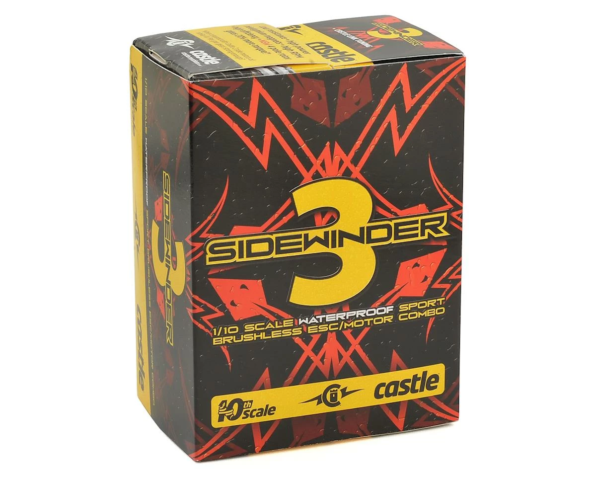 Castle Creations Sidewinder SV3 Waterproof 1/10 ESC/Motor Combo (6900kV) W/Sensored 1406 Motor - Image 4