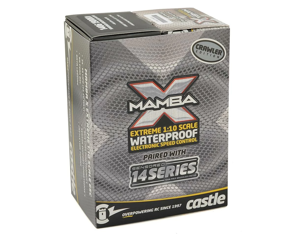 Castle Creations Mamba X Waterproof Sensored Brushless Combo W/2850kV Slate - Image 4
