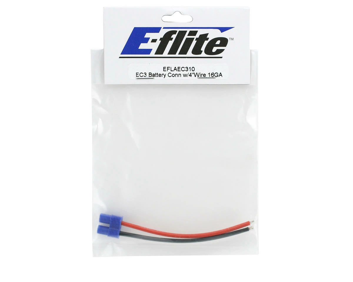 E-Flite EC3 Battery Connector W/4" Wire (16GA) - Image 2
