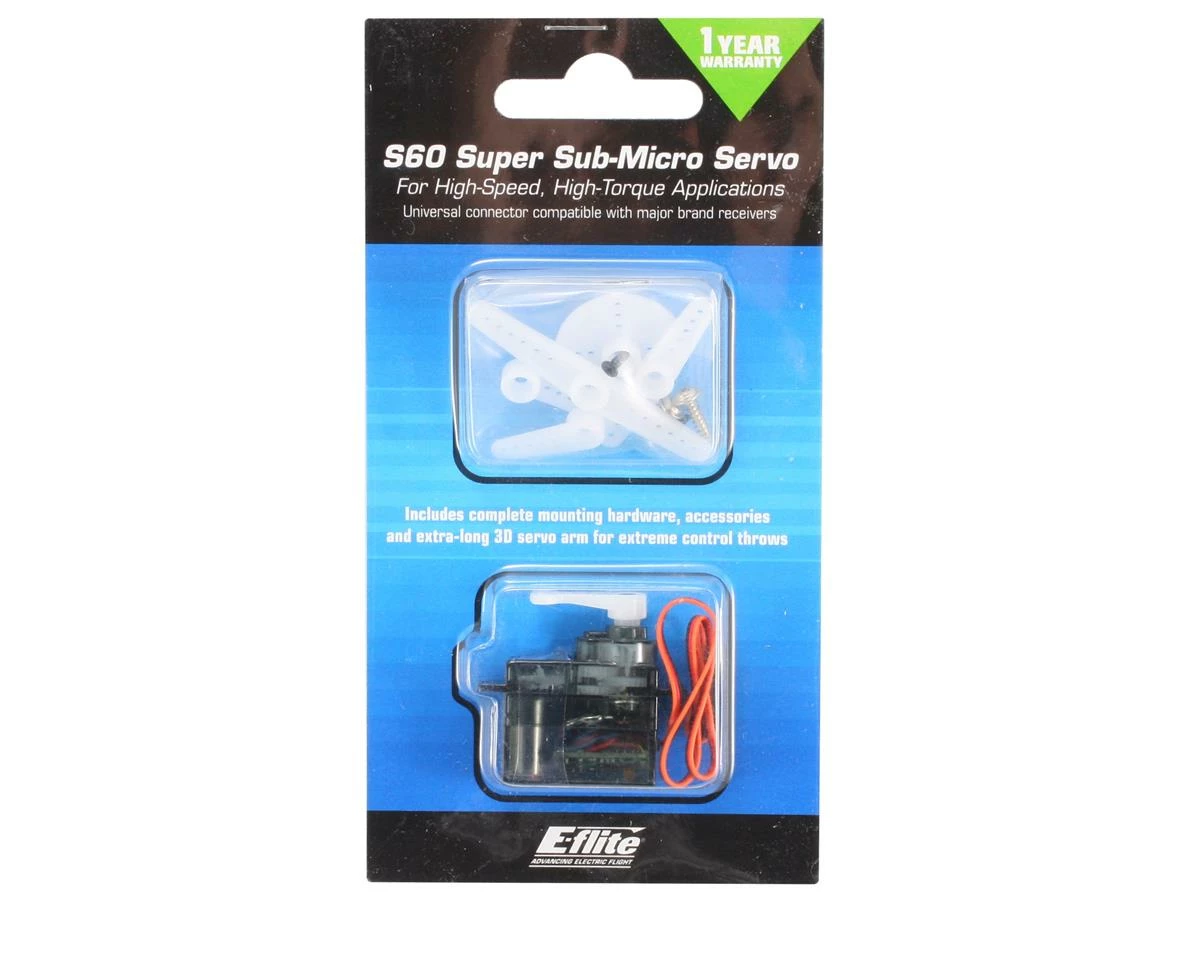 E-Flite 6.0-Gram Super Sub-Micro S60 Servo - Image 2