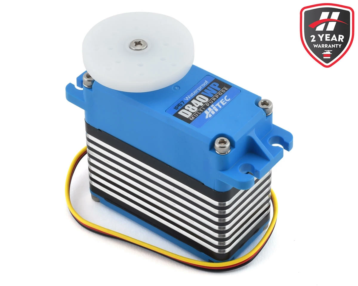 Hitec D840WP Waterproof High Speed Steel Gear Large Scale Servo (High Voltage)