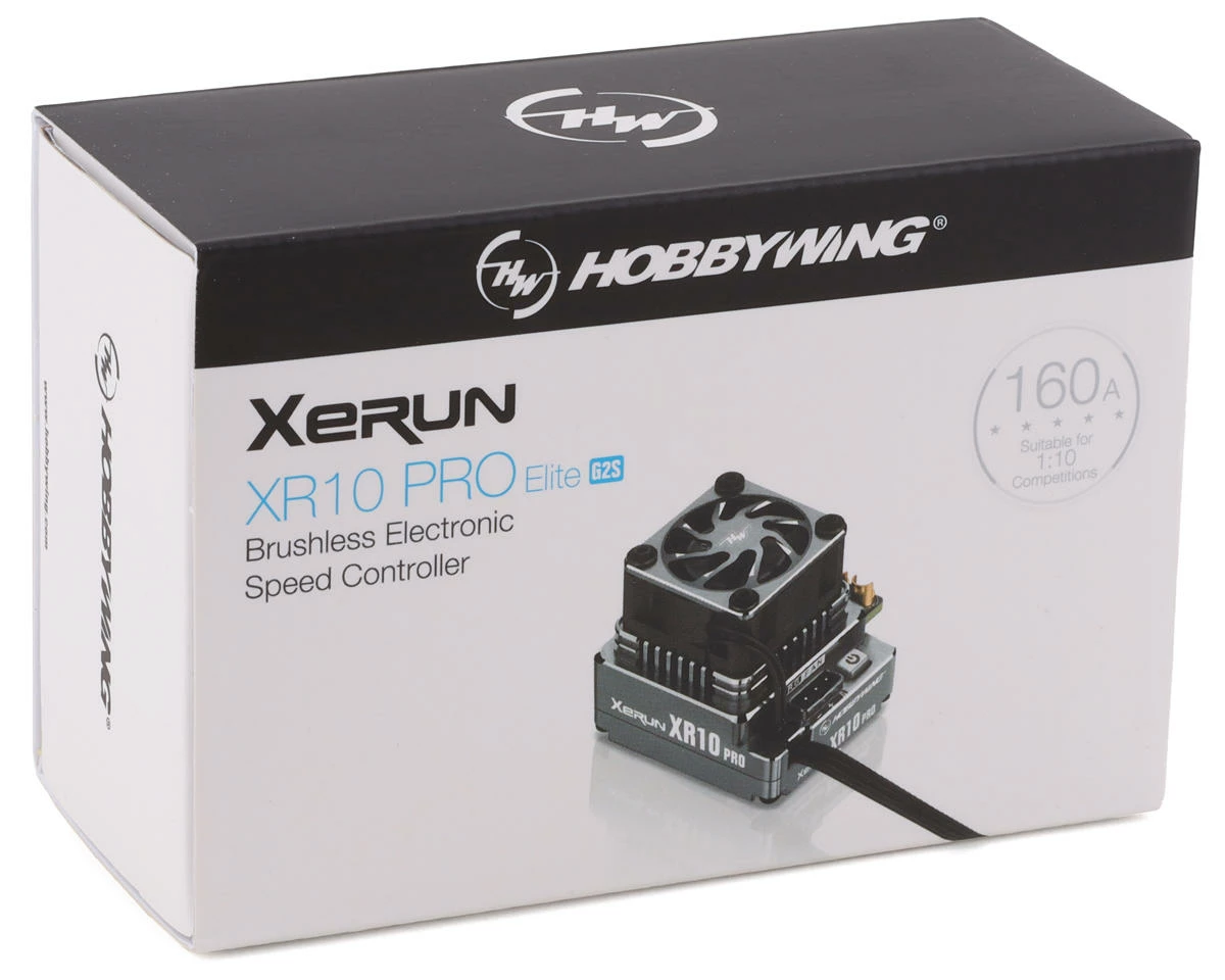 Hobbywing Xerun XR10 Pro G2S Elite 160A Sensored Brushless ESC (Midnight Silver) - Image 2