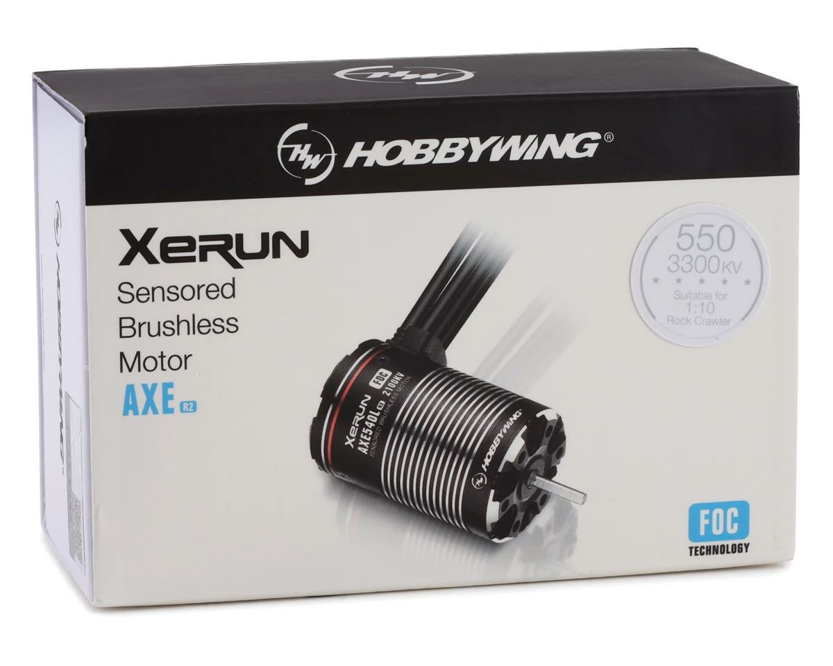 Hobbywing AXE 550 FOC R2 Sensored Brushless Crawler Motor (3300Kv) - Image 4