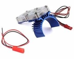 Team Integy Slash 4x4 Motor Heatsink W/Twin Fan (Blue)