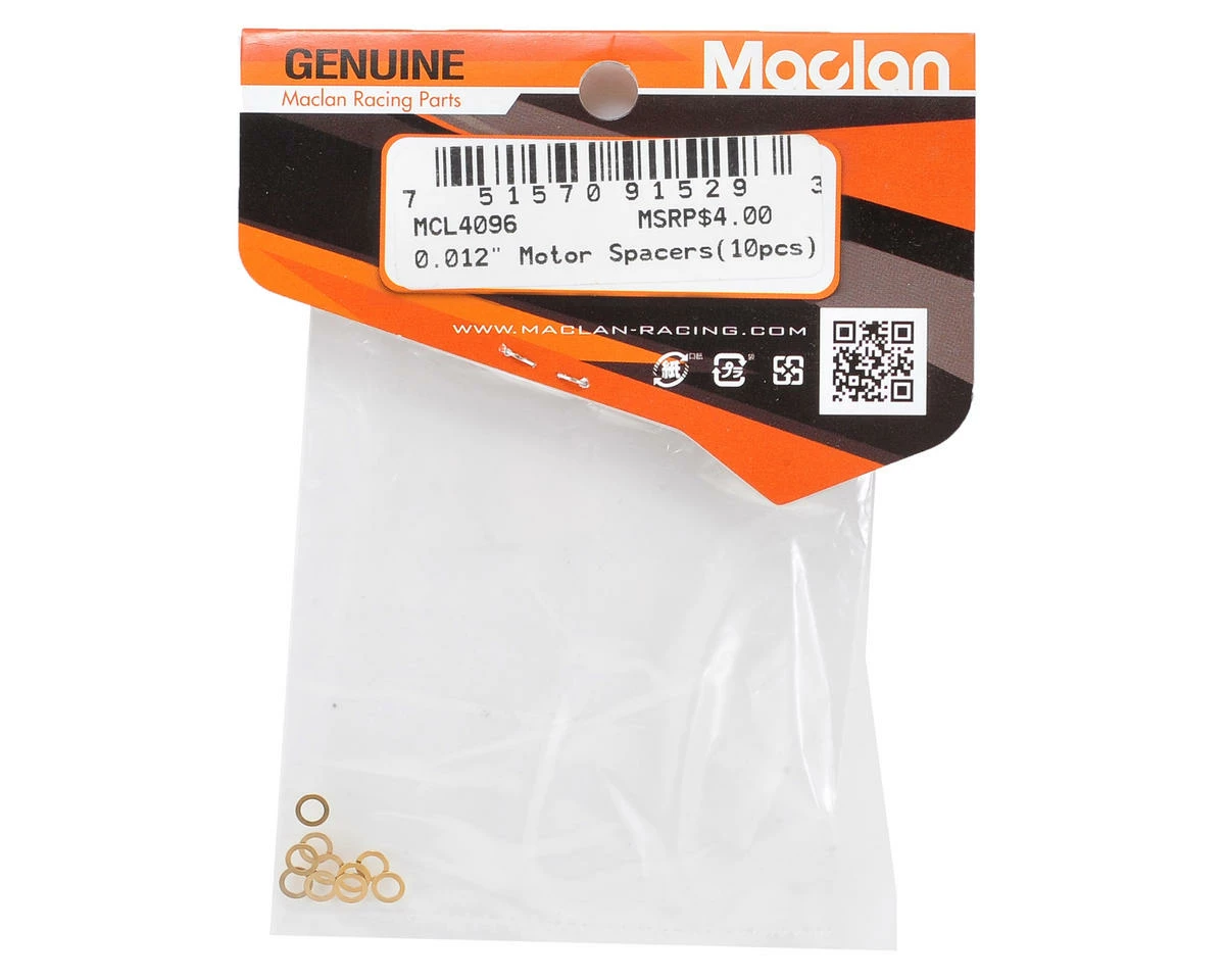 Maclan High Precision 0.012" Motor Spacers (10) - Image 2