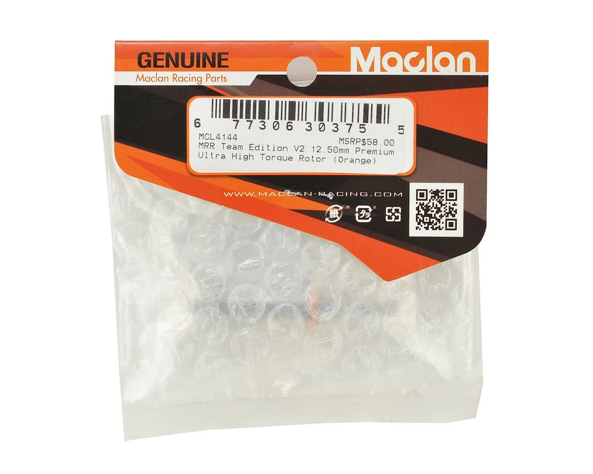 Maclan MRR Team Edition V2 12.50mm Premium Ultra High Torque Rotor (Orange) - Image 2