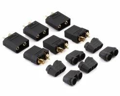 Maclan XT90 Connectors (3 Female/3 Male) (Black)