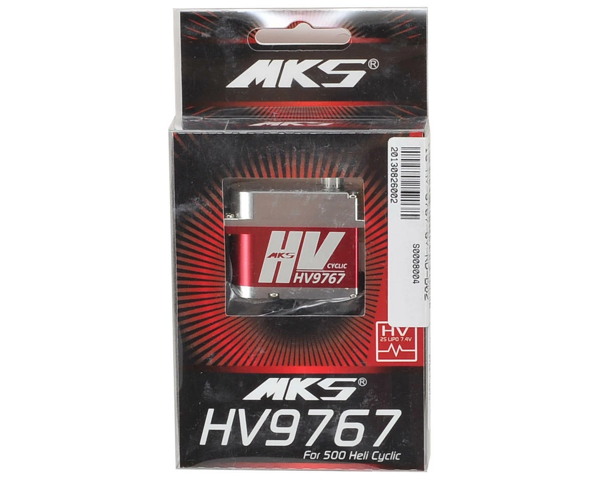 MKS Servos HV9767 Titanium Gear High Voltage Cyclic Servo W/Aluminum Case - Image 3