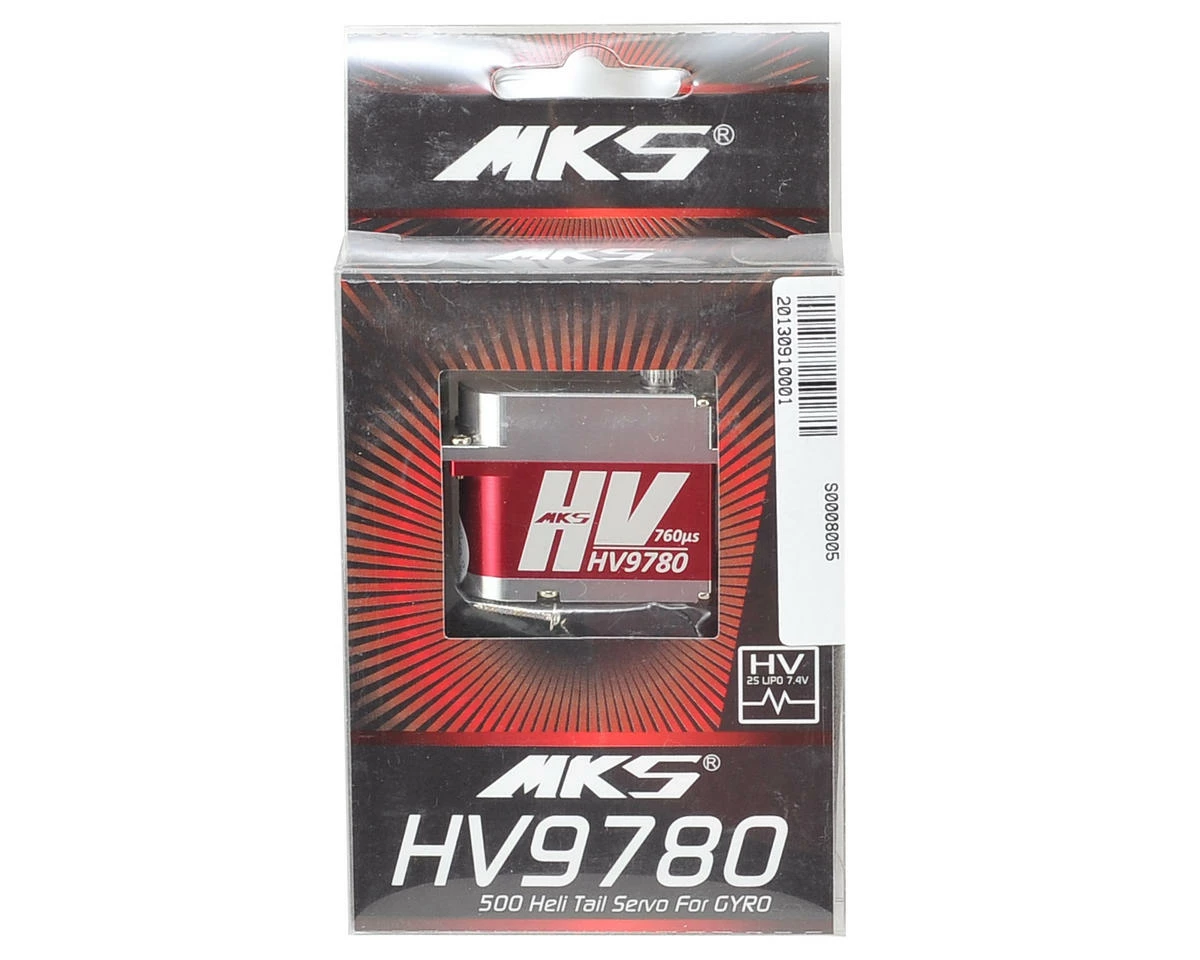 MKS Servos HV9780 Titanium Gear High Voltage Tail Mini Servo W/Aluminum Case - Image 3