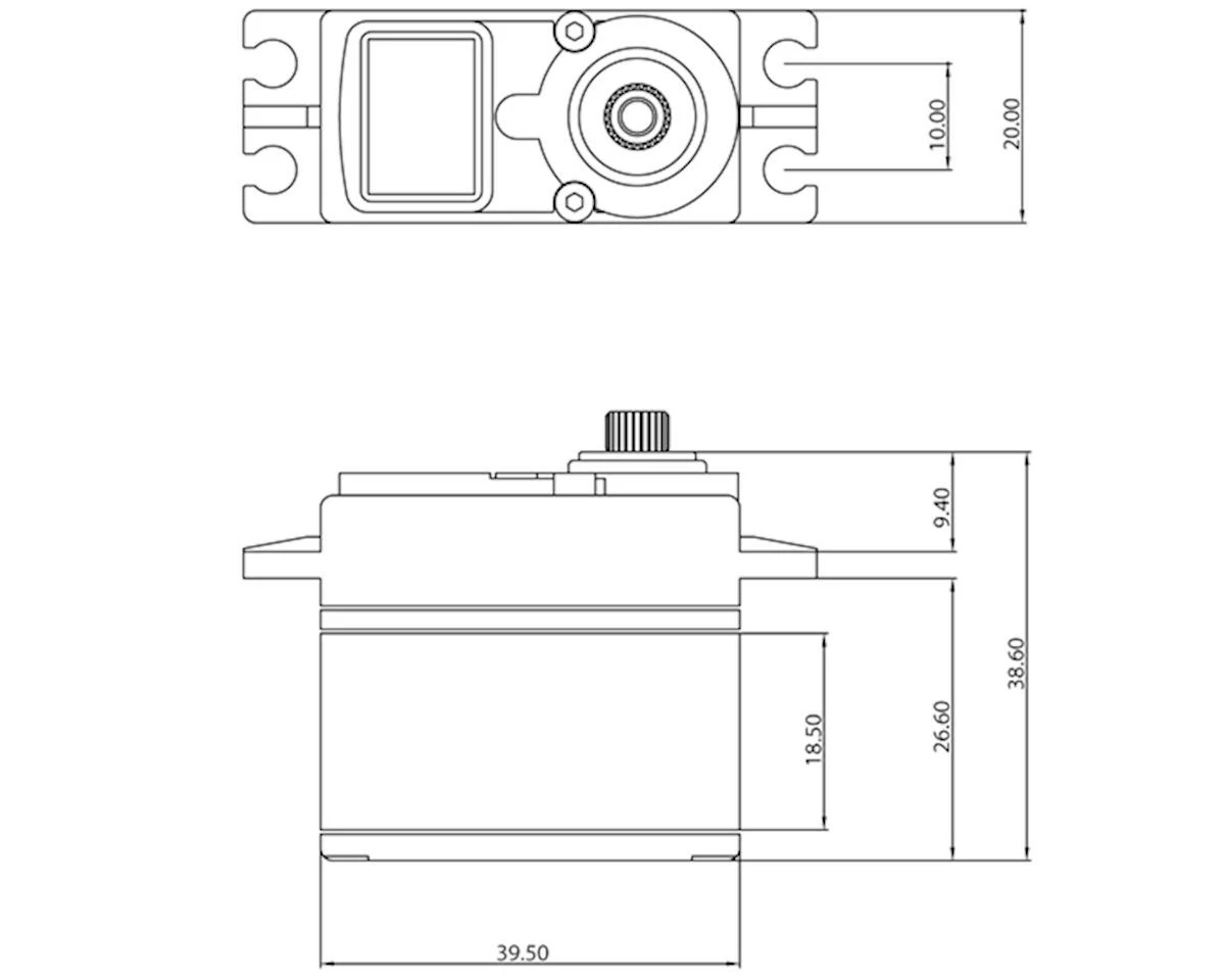 Protek RC 100T Standard Digital "High Torque" Metal Gear Servo - Image 4