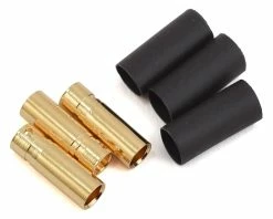 Protek RC 4mm Short Female Bullet Connector W/Shrink Tube (3)