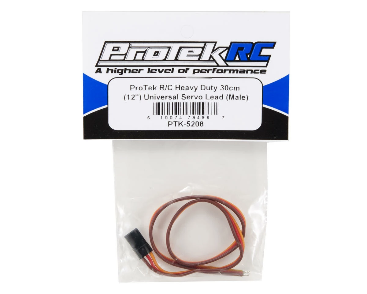 Protek RC Heavy Duty 30cm (12") Universal Servo Lead (Male) - Image 2