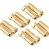 Ruddog 5mm Gold Male Bullet Plug (10)