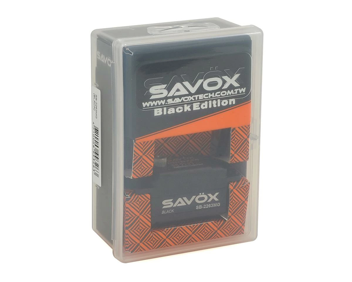 Savox SB-2263MG Black Edition High Speed Low Profile Brushless Metal Gear Servo - Image 3