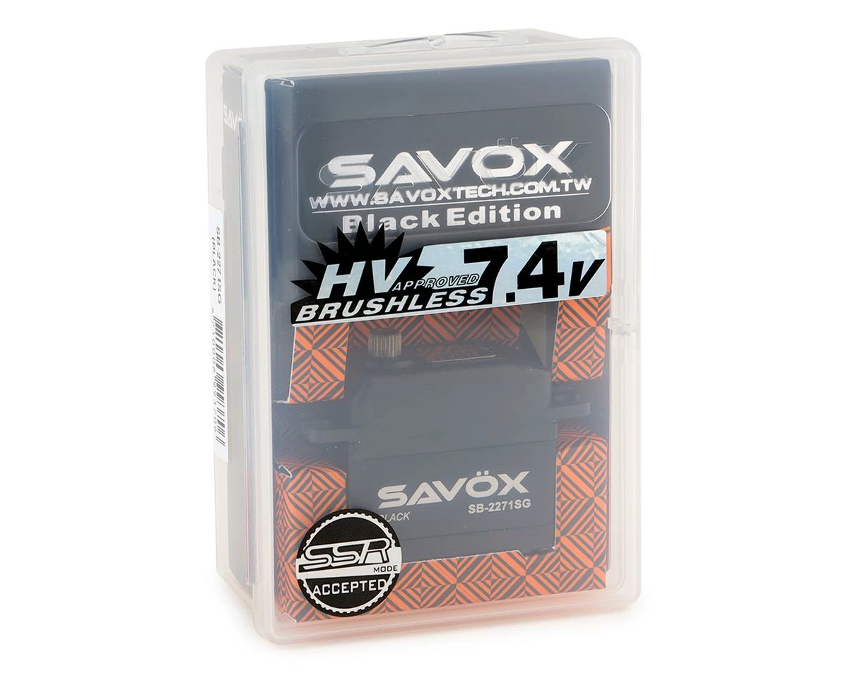 Savox SB-2271SG "High Speed" Black Edition Brushless Steel Gear Digital Servo (High Voltage) - Image 3