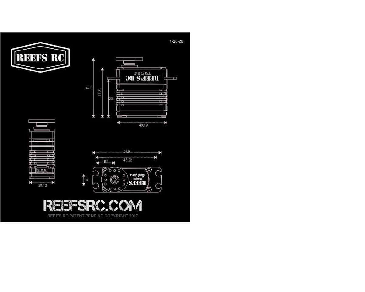 Reefs RC Triple5 High Torque Steel Gear Digital Servo (High Voltage) - Image 2
