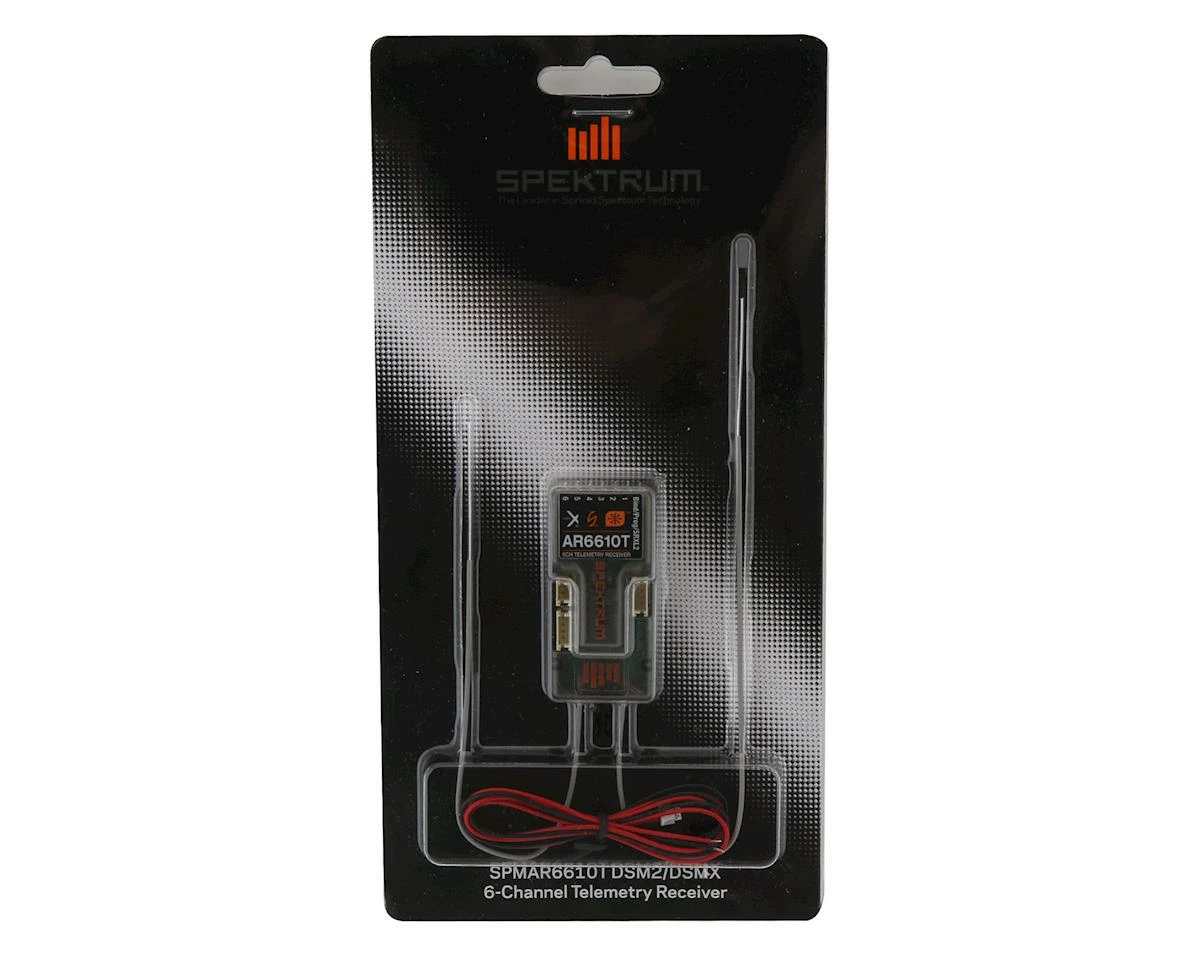 Spektrum RC AR6610T 6 Channel DSMX Aircraft Telemetry Receiver - Image 2