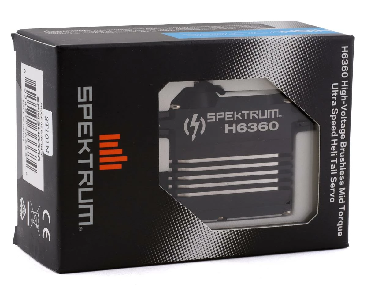 Spektrum RC H6360 HV Torque Ultra Speed Brushless Tail Servo - Image 3