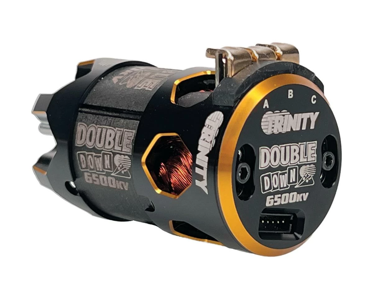 Trinity Double Down 4-Pole Brushless No Prep Drag Motor (6500kV) - Image 2