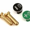 Whitz Racing Products Battery Grabs W/4mm Bullets (Green)