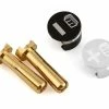 Whitz Racing Products Battery Grabs W/4mm Bullets (Silver)