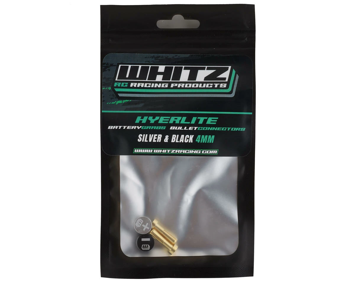 Whitz Racing Products Battery Grabs W/4mm Bullets (Silver) - Image 2