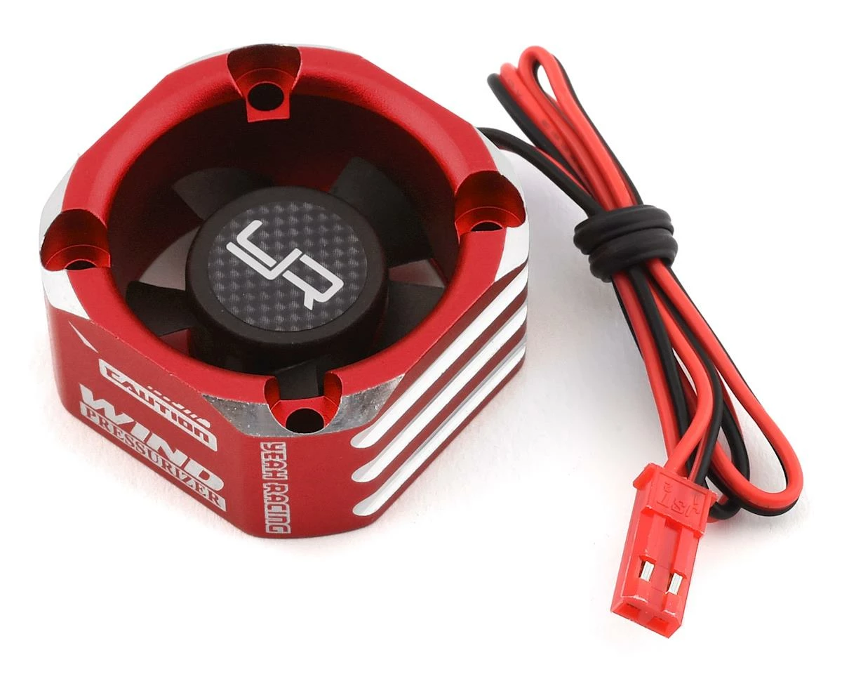 YEAH RACING 30x30 Aluminum Case Booster Fan (Red)