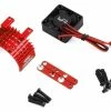YEAH RACING 540/550 Aluminum Heat Sink W/30mm High Speed Tornado Fan (Red)