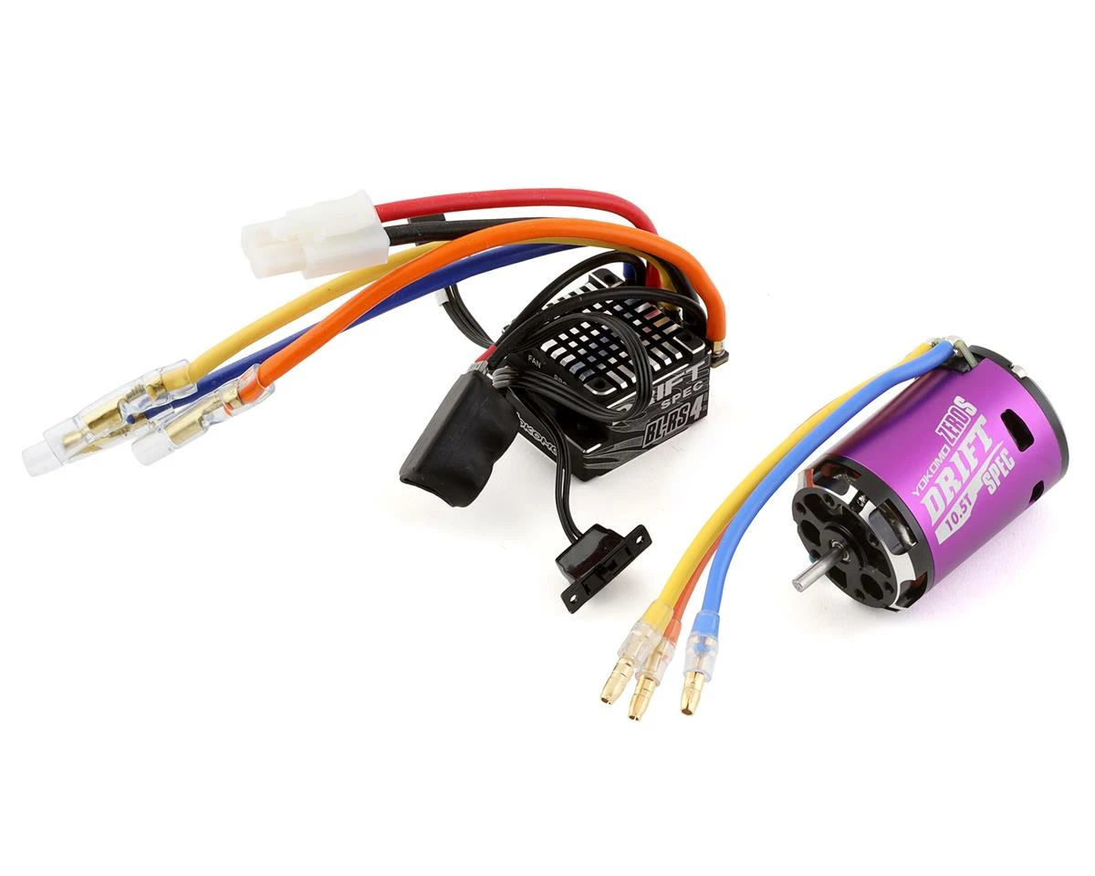 Yokomo BL-RS4 Drift Spec Sensored Brushless ESC/Zero S Drift Spec Motor Combo (10.5T) (Purple) 3 Yokomo BL-RS4 Drift Spec Sensored Brushless ESC/Zero S Drift Spec Motor Combo (10.5T) (Purple)