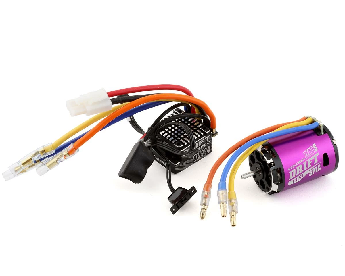 Yokomo BL-RS4 Drift Spec Sensored Brushless ESC/Zero S Drift Spec Motor Combo (13.5T) (Purple) 3 Yokomo BL-RS4 Drift Spec Sensored Brushless ESC/Zero S Drift Spec Motor Combo (13.5T) (Purple)