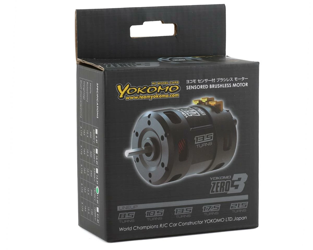 Yokomo ZERO 3 Sensored Brushless Motor (17.5T) - Image 4